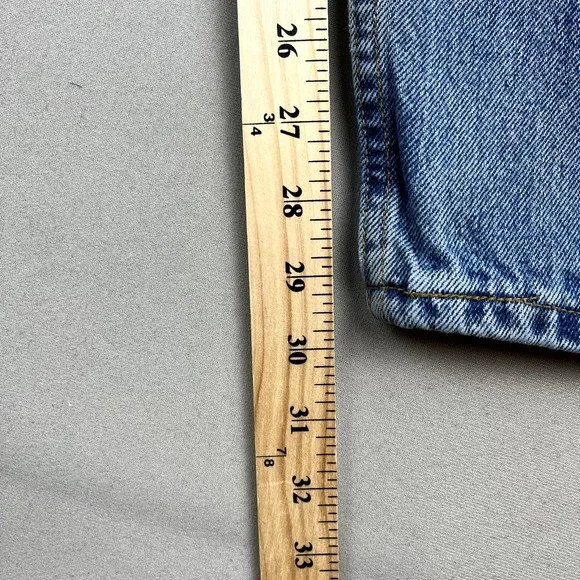 Vintage Levis 550 Jeans Mens 40x30 Blue Denim Relaxed Fit Light Stone Wash 90s - Picture 11 of 14